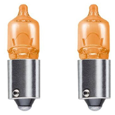 Ampoule 12V 6W BAX9S Orange - Pour Feux De Position, Clignotants Auto, Moto, Scooter (Lot De 1)