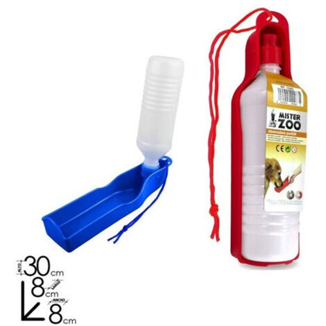 Trade Shop - TRAGBARER TRINKWAGEN 300 ML FARBE FALTBARE FLASCHE FÜR HUNDE UND KATZEN -