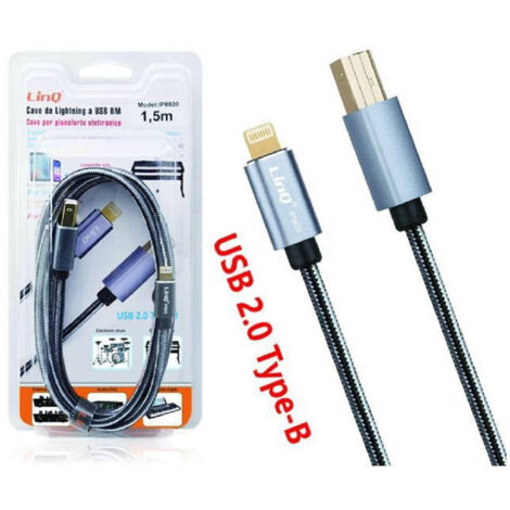 Trade Shop - USB TYPE-B LIGHTNING ACTION FÜR ELEKTRISCHE STANDARD 1.5MT IP8820 - (1/5)