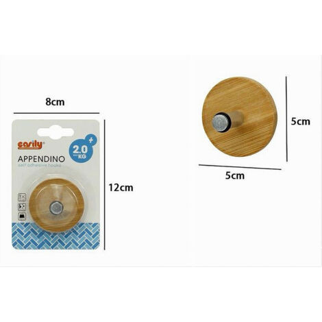 Set di 4 ganci adesivi decorativi in metallo, COMMAND, oro 0,225 kg COMMAND