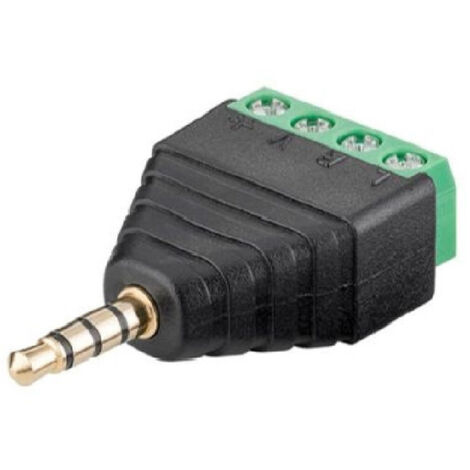 Trade Shop - SET 2 STÜCK 3,5 MM AUX-ANSCHLUSS 4-POLIG PIN SCHRAUBANSCHLUSS STEREO AUDIO C-029 - (1/2)