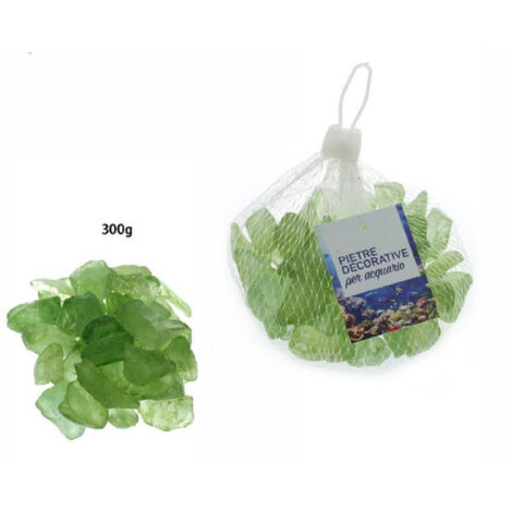 Trade Shop - Dekosteine Grün für Aquarien 300 g Dekoration 70271 -