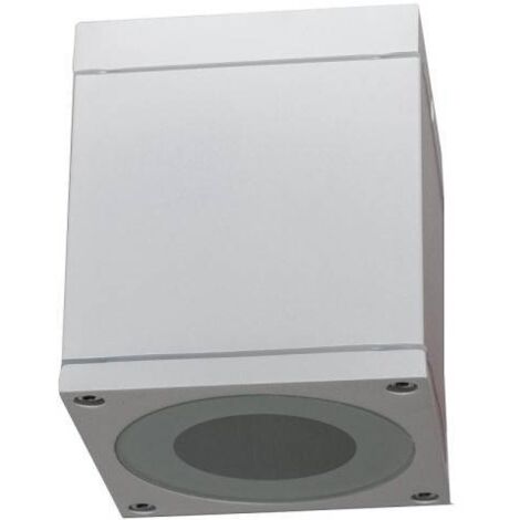 Trade Shop - LED Deckenstrahler GU10 Quadratische Lampe Outdoor Wasserdicht IP65 - Weiß (1/2)