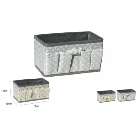 STOFF ORGANIZER AUFBEWAHRUNGSBOX 5 FÄCHER 18X10X10CM 53032A (1/2)