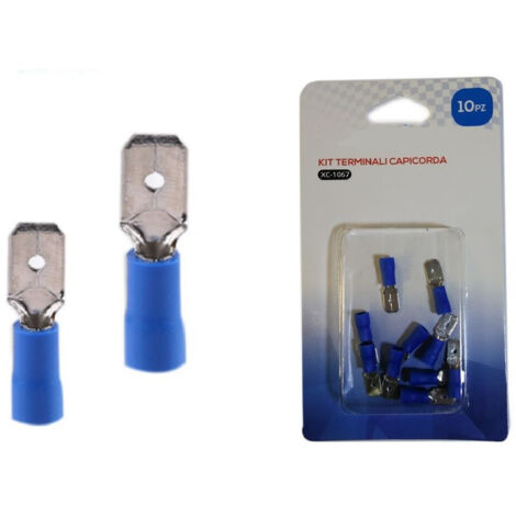 Trade Shop - KIT 10 ANSCHLUSSKLEMMEN VORISOLIERTE ELEKTRISCHE KABEL FRD2-250 XC-1067 - (1/2)