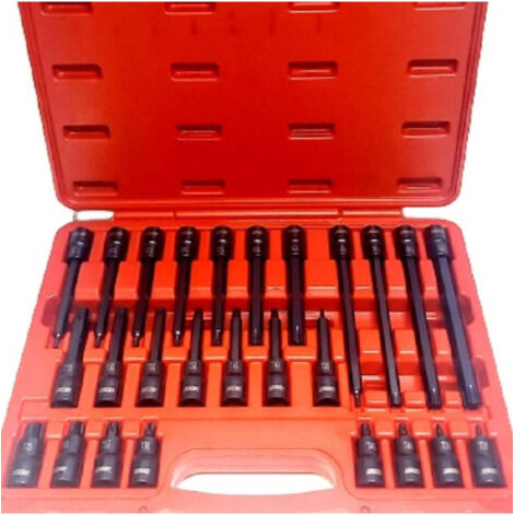 Trade Shop - SATZ 26 TLG. TORXEINSÄTZE 1/2 LANG STECKSCHLÜSSELEINSÄTZE AUTO MECHANIKER FS-43612 - (1/5)