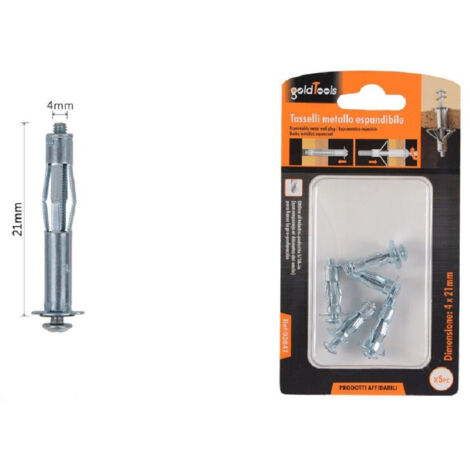 Trade Shop - SET 5PZ METAL TASSELLEN EXPENDIBEN VITI AT STILE I 4 X 21 MM 92847 - (1/2)