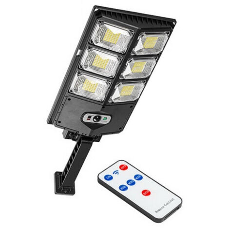 Trade Shop - Solar-LED-Wasserdichte Garten Hof Lampe Bewegungsmelder Fernbedienung -