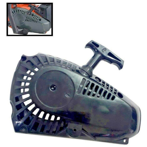 Trade Shop - Starterstarter für Burst Chainsaw 25cc Switch On Universal Ersatzteile schwarz - (1/2)