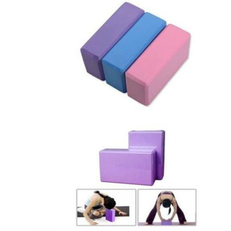 Trade Shop - Schaumstoff Ziegel Block Fitness Fitnessstudio Yoga Aerobic Gymnastik bunt -