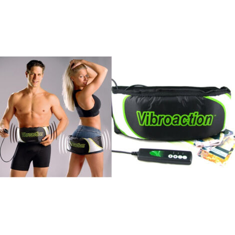 Trade Shop - VIBROACTION GÜRTEL VIBRIERENDE KÖRPERMASSAGE CELLULITE BAUCHMUSKELN -
