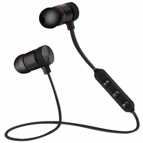 Trade Shop - MAGNETISCHE BLUETOOTH-OHRHÖRER KABELLOSER STEREO-SPORTKOPFHÖRER XT-6 FITNESS - (1/5)