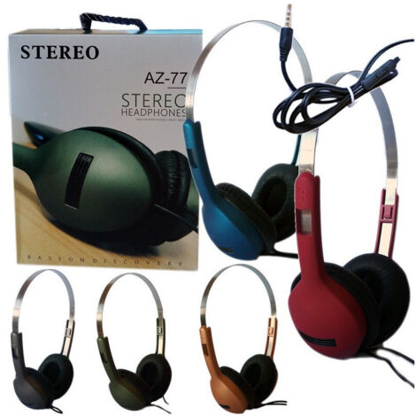Trade Shop - Kopfhörer Sport Stereo-Audio-Kopfhörer Mikrofon MP3 Smartphone Kopfhörer AZ-77 - (1/5)