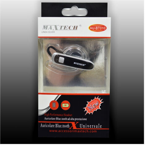 Trade Shop - MAXTECH AU-BT010 UNIVERSAL-BLUETOOTH-KOPFHÖRER FÜR SMARTPHONES VERSION 4.2 - (1/3)