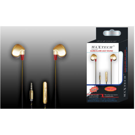 Trade Shop - JAZZ SOUND KOPFHÖRER FÜR SMARTPHONES MIT KABELGEBUNDENEM MIKROFON MAXTECH AU-5T006 - (1/2)