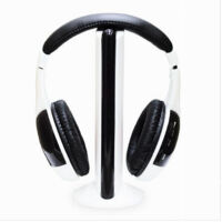 Trade Shop - WIRELESS WIFI CUFFS FÜR TV PC MP3 MIT RADIO FM MUSIC STEREO MAXTECH CU-WI001 -