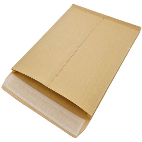 lot de 100 Pochettes à soufflets 30 mm Kraft armé 130 gr 26 : 275 x 365 mm