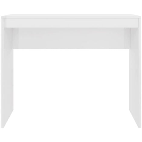 Bureau Blanc brillant 90x40x72 cm Bois d'ingénierie vidaXL