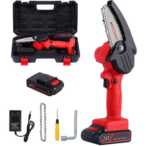 Sécateur électrique, Sécateur Électrique avec Chargeur et 1 Batteries 24V, 10,16 cm (1/5)