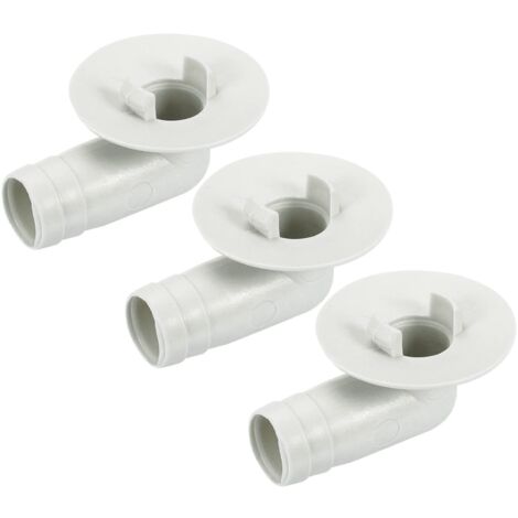 AIMOONSA Climatisateur Vidange Tuyau Connecteur 17mm Tube Coude Raccord Remplacement Pièce Accessoires pour Mini-Split Fenêtre AC, Beige Paquet de 3