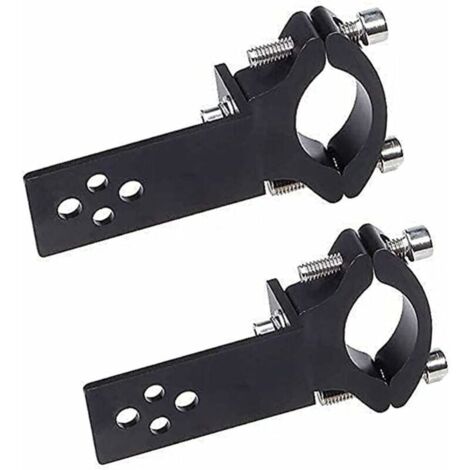 AIMOONSA Lot de 2 colliers de serrage pour tube de fourche de moto - Installation horizontale/verticale - Montage de barre lumineuse LED - 22 mm-36 mm