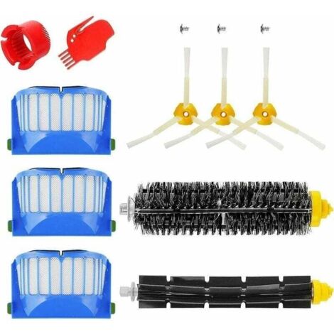 Accessoires kit pour iRobot Roomba 600 srie 671 692 694 697 698 650 651 660 690 Rouleau de filtre brosse balai Pices de rechange (1/5)