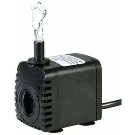 Pompe Eau Submersible, 600L/H 8W Pompe Eau Aquarium Ultra-silencieux avec 4 Pieds de Ventouses pour Fontaines Fish Tank Hydroponic Systems avec 2 bus