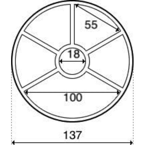 Joint étoile Vanne 6 Voies Pour Filtre à Sable Piscine - Étanchéité Vanne Multivoies - Pièce De Rechange OemClima - 7