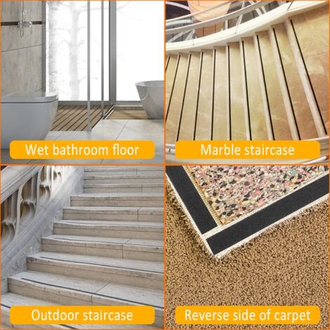 Ruban Adhésif Antidérapant PowerKing - 2 X 33 Pieds - Pour Escaliers Et Sols