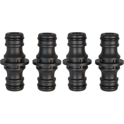 Couplage, 4 pièces 1/2" raccord tuyau d'arrosage - Pièce de raccordement pour une connexion sûre des tuyaux, connexion de deux tuyaux pour la prolongation
