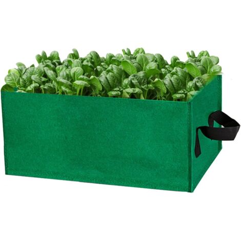 Sacs de culture rectangulaires avec poignées en feutre respirant pour carottes, oignons, herbes, fleurs, légumes, 503020cm 1pc