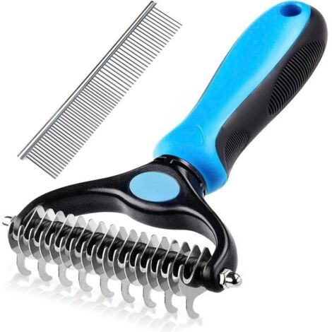 Brosse pour Chat Poil Long - Brosses anti Sous Poils pour Animaux, Peigne Chien et Professionnel Rteaux de Toilettage, limine Les Poils Morts, Nuds