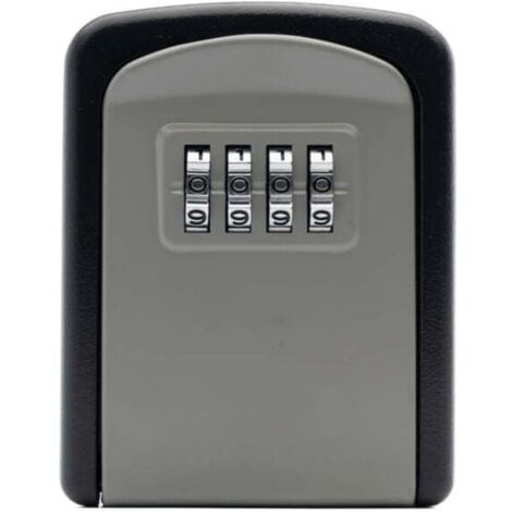 Coffre-fort cls, coffre-fort cls mural [tanche et antirouille] [utilisation en intrieur et en extrieur] pour la maison, l\'cole, le bureau, l\'usine, le garage, la bote cls (1/5)