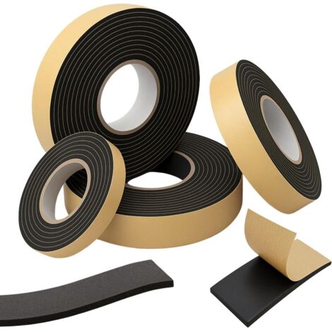 10 m EPDM Self-Adhesive Sealing Strip 10 mm x 1 mm I Strip for Windows and Doors I Window Door Rubber Seal for Protection Against