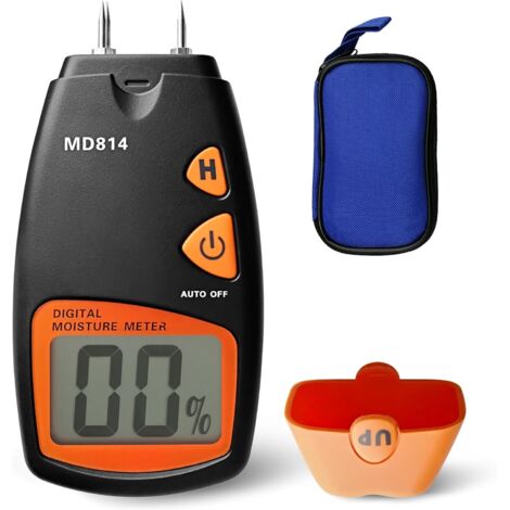 4 Pin Digital Firewood Moisture Meter Digital Moisture Meter with LCD Display, Measuring Range 5%-40%, Accuracy: +/-1%