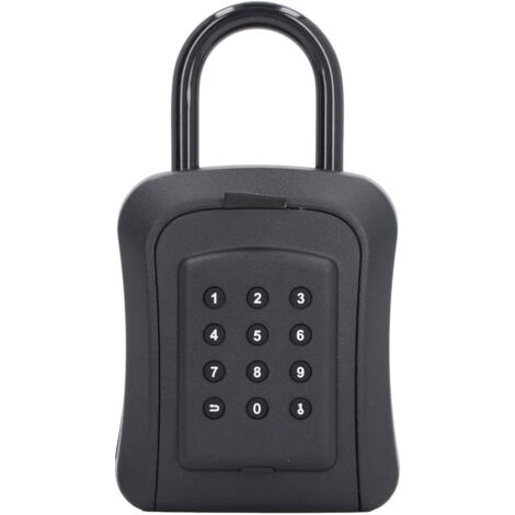 Boîte de verrouillage de clé Mur à six chiffres combinaison de mot de passe de mot de passe de rangement clé de rangement résistant à la rouille résistante pour les agents (Type de mot de passe)