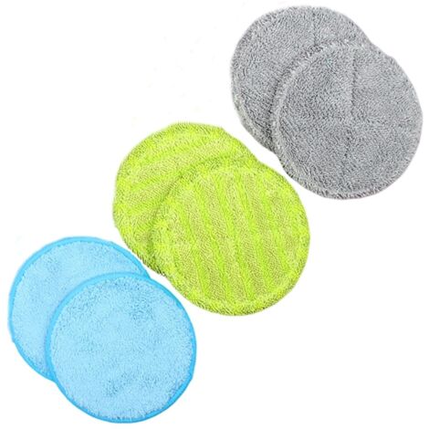 Lot de 6 serpillères en microfibre pour sols stratifiés et humides avec patins flottants (1/5)