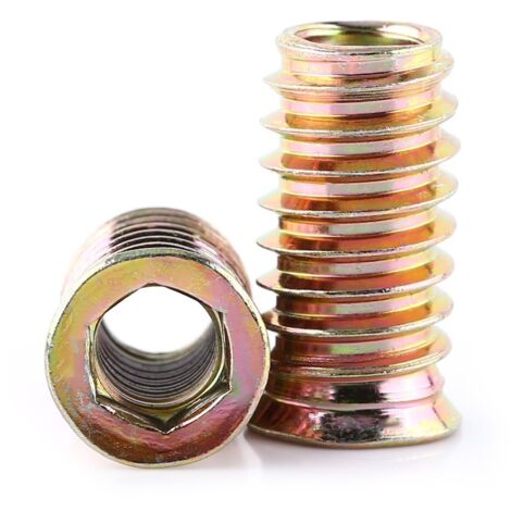 Pack de 20 pièces M6/M8/M10 Écrou hexagonal fileté en alliage de zinc, Écrous d'Insert en alliage de zinc Assortiment (M825mm) (1/5)