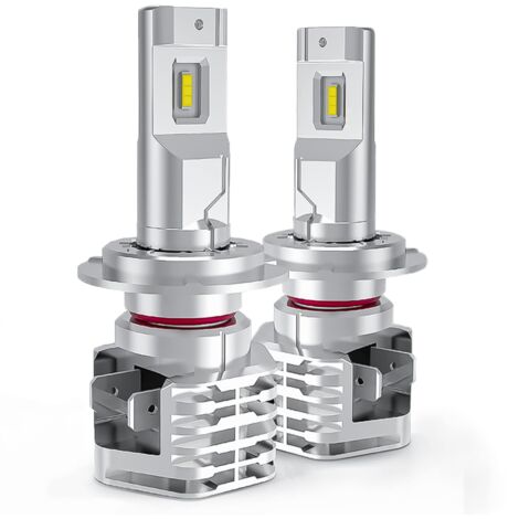 H7 LED, 6500K Blanc pour Voiture de 12V-24V Hi/Lo Beam Kit d'ampoule Phare de Conversion. (2 Pcs)