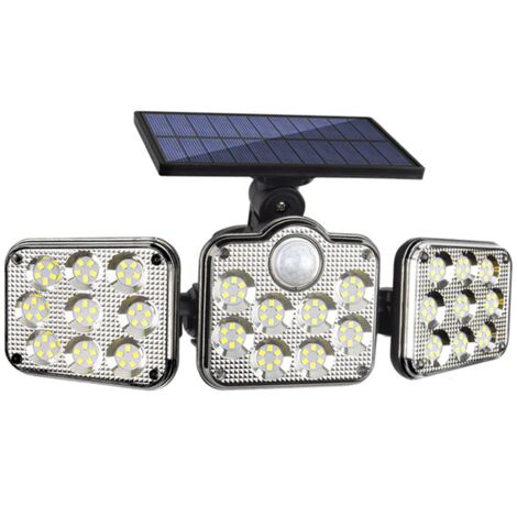 Lumières Extérieures Solaires Avec Capteur De Mouvement 3 Modes D'éclairage,Lumières Extérieures Alimentées Par L'énergie Solaire IP65 IP65 Étanche Lumières So-Un (1/5)