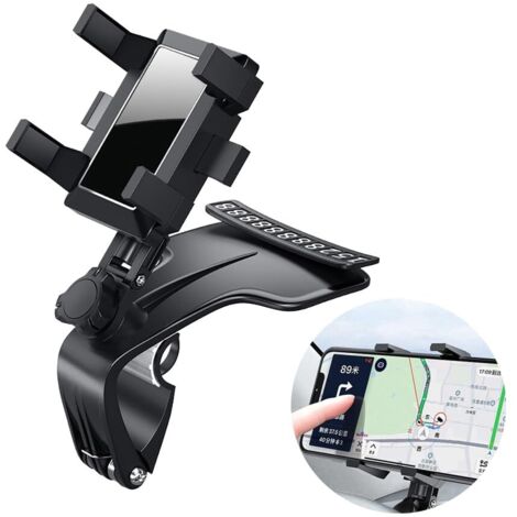 Support Téléphone Voiture Rotation 360° Support de Ventilation pour Téléphone Portable Ventilation Universelle Support de Voiture Porte Téléphone Voiture Intelligent (1/5)