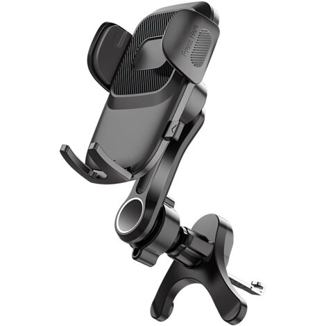 Support Téléphone Voiture，Base réglable et rotative à 360 degrés, Sortie d'air Porte Telephone Voiture pour Tous Smartphones de 4 à 7’’ (1/5)