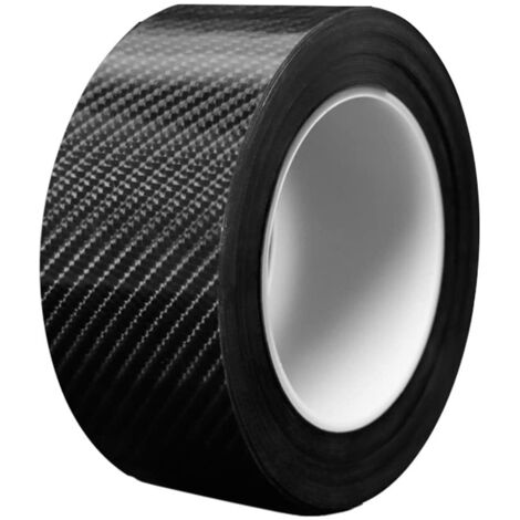 1 Pièce 6D Bandes /Film protecteur Autocollant Adhésif Vinyle en Fibre de Carbone, Bandes Anti-rayures de garde de bord de porte de voiture(3CM3M)