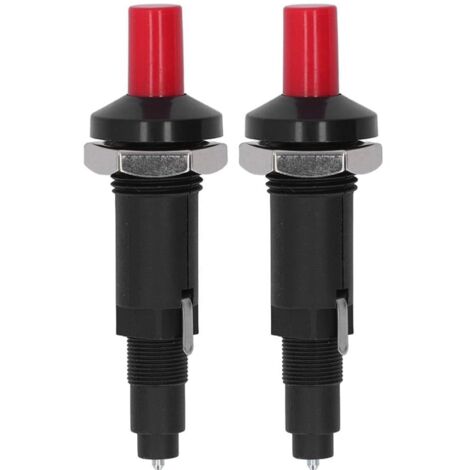 Allumeur Piézoélectrique,1 Out 2 Allumeur à Bouton,d'allumage à étincelle piézo,Allumeur Gril de Barbecu,pour barbecue à gaz Allumeur à électrode-2 Pièces
