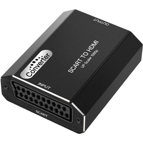 Convertisseur vidéo péritel vers HDMI, Adaptateur de Sortie HDMI, commutateur HD 720p/1080p, convertisseur Audio vidéo Haut de Gamme pour téléviseur HD, Moniteur, projecteur STB, VHS, Xbox (1/5)