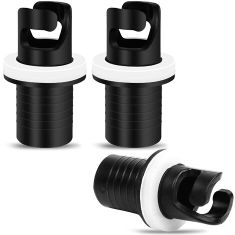 Lot de 3 Adaptateurs de Valve, Embouts pour Pompe à Air pour Bateau Gonflable, Sup & Kayak, Adaptateur Universel Robuste et Antifuite pour Valve à Air