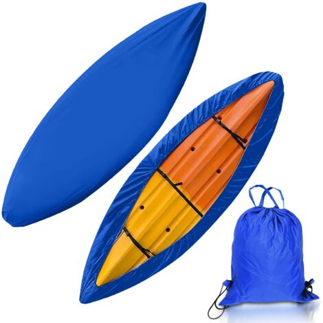 Housse de Protection Kayak, Épaissie 420D Imperméable Housse de Protection pour Bateau de Canoe, Écran Solaire pour Bateau de Pêche Kayak Canoë Planche à Pagaie
