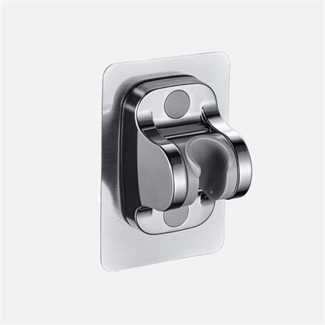 Support de Pommeau de Douche, Support de Douche Sans Perçage, Support Douchette Réglable, Pommeau de Douche Fixation, Support de Douchette à Main, Support Mural, Accroche Pommeau de Douche, 1 Pièce