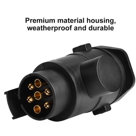 Adaptateur Remorque 13 Broches Vers 7 Broches Étanche - Prise 12V Pour Voiture Et Remorque