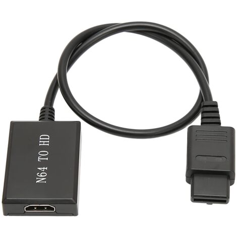 Convertisseur N64 vers HDMI, Câble Adaptateur N64 vers HDMI pour Snes N64, Câble de Liaison HD pour Convertir Le Signal Vidéo de la Console, Prend en Charge PAL NTSC